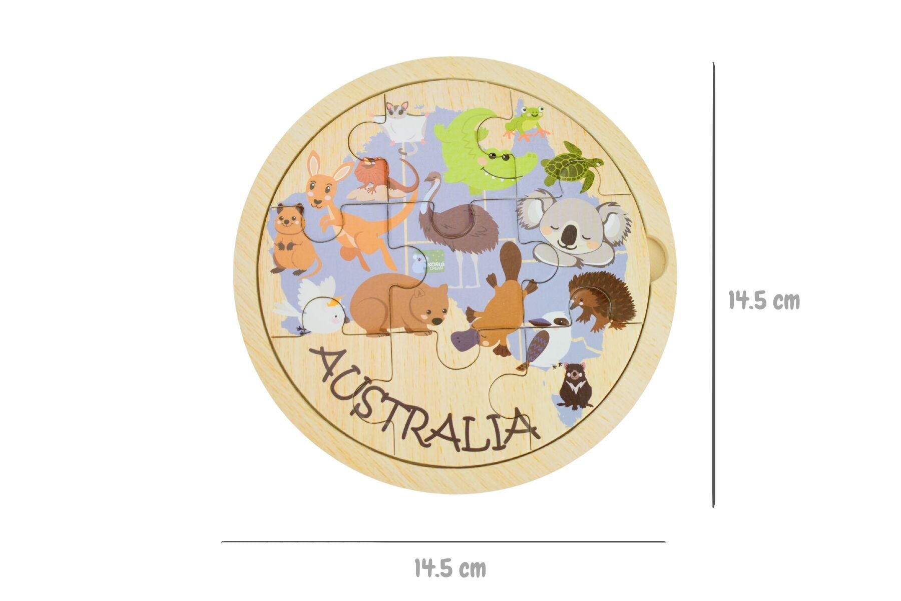 Wooden Jigsaw Puzzle - Australian Animals - Toot Toot Toys