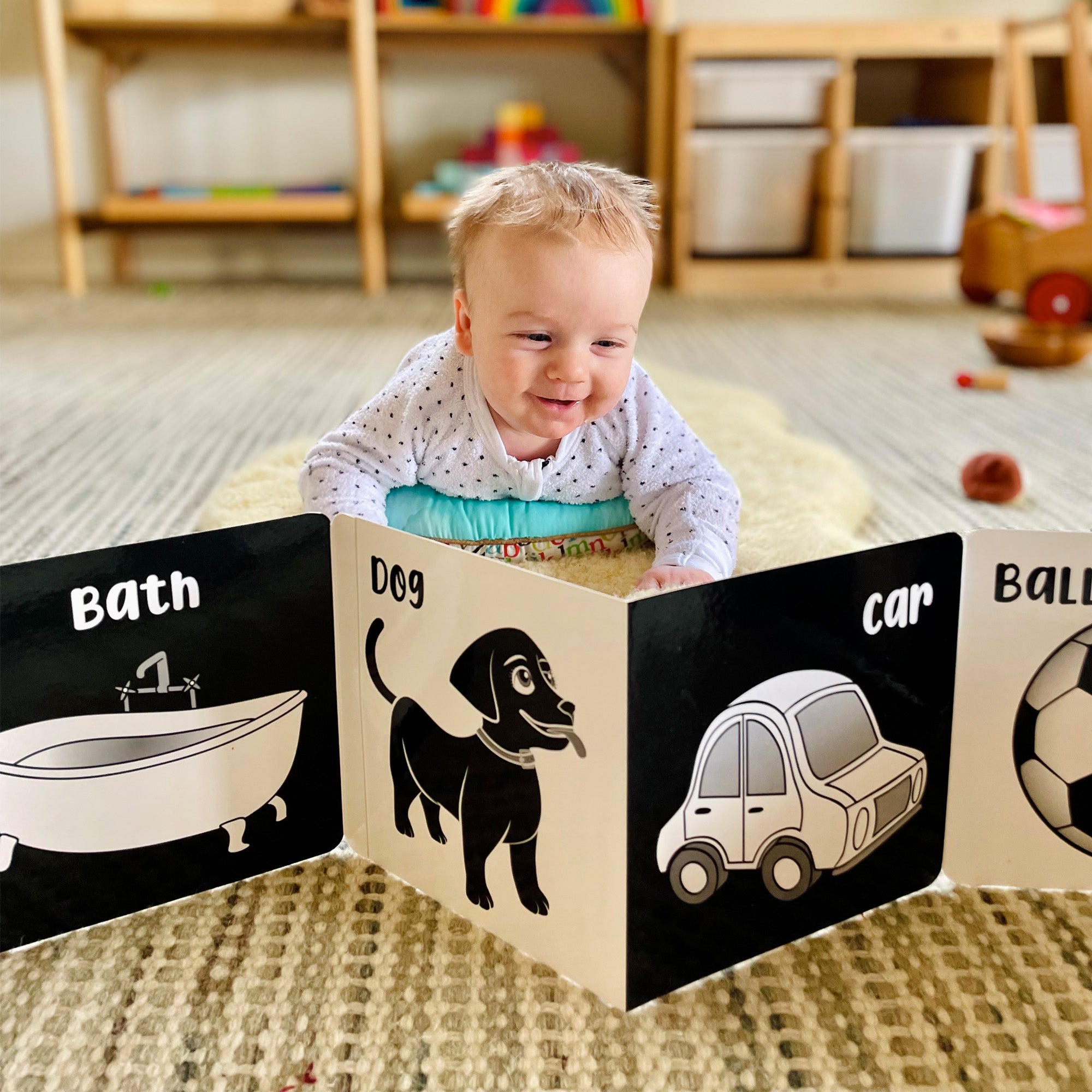 Black & White Baby Book - Welcome to the World Little One - Toot Toot Toys