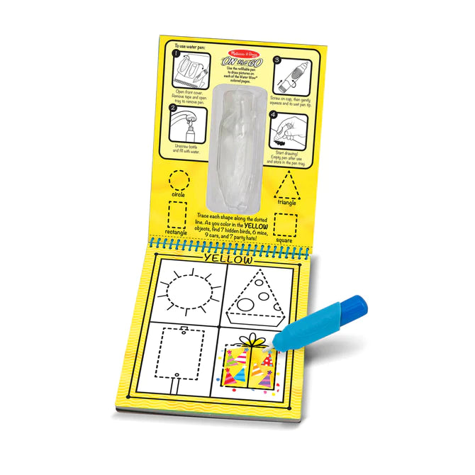 Melissa & Doug – On the Go - Water WOW! - Colours & Shapes - Toot Toot Toys