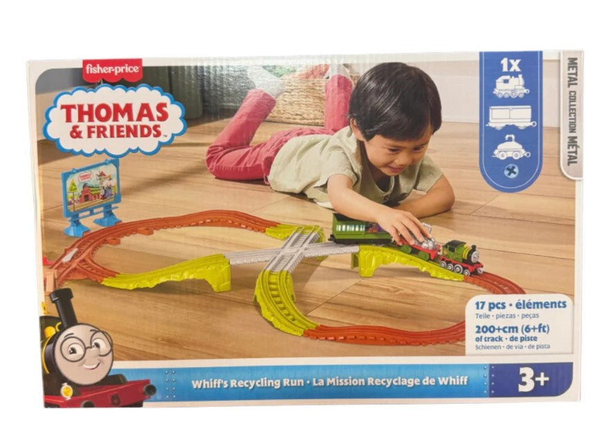 Thomas & Friends™ - Die-Cast Push Along Track Set - Whiff's Recycling Run - NEW!
