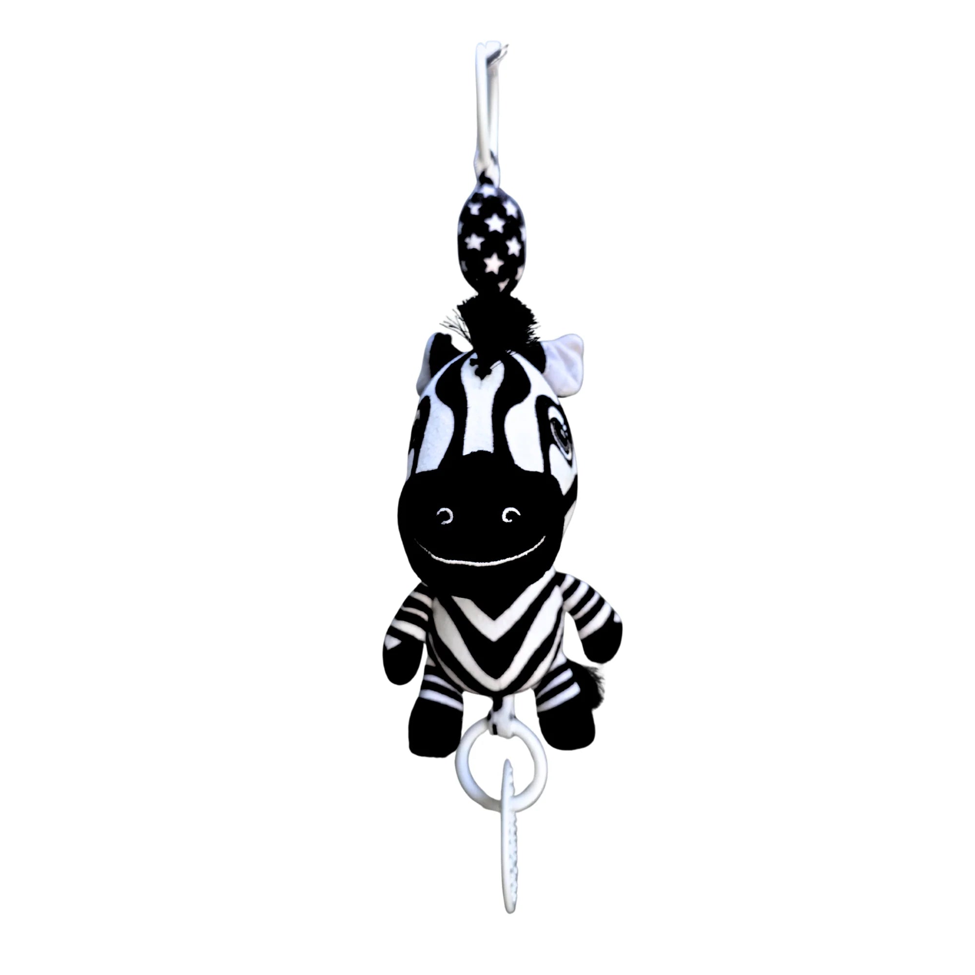 High Contrast Hanging Pram Toy - Ziggy the Zebra - Toot Toot Toys