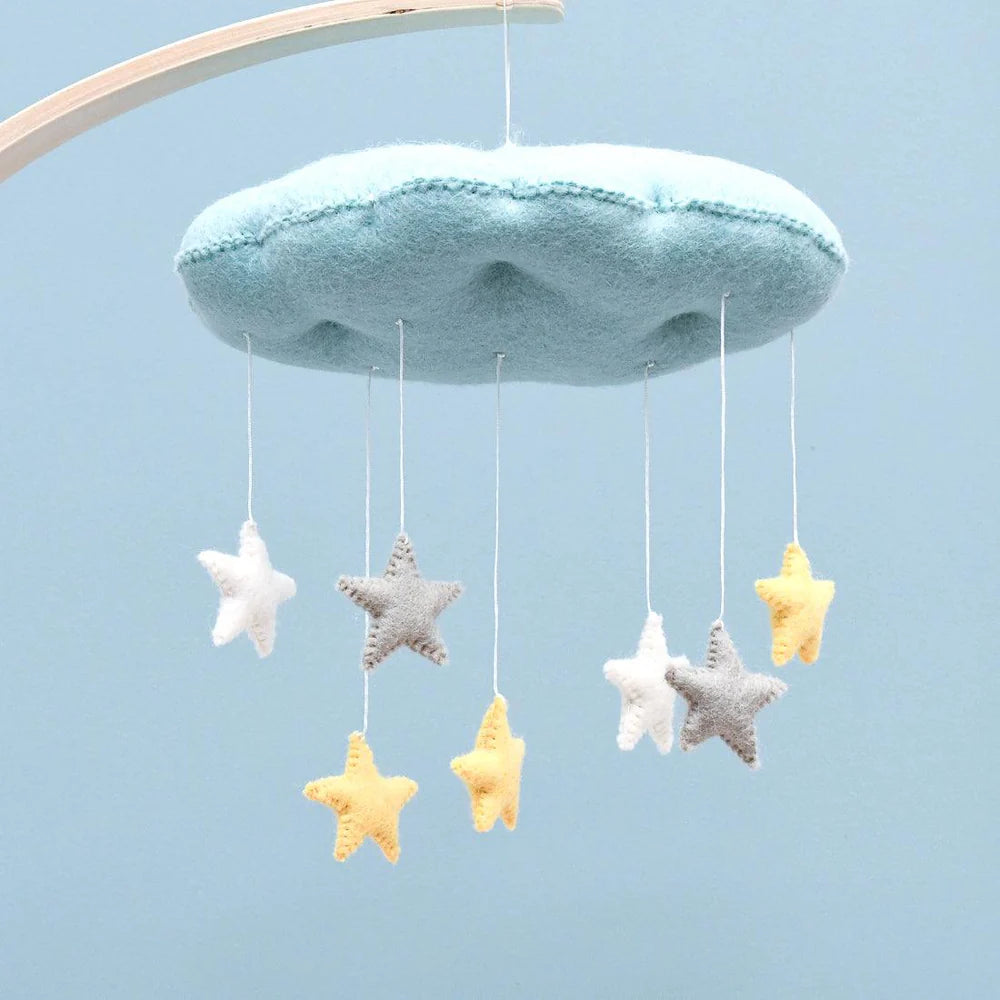 Nursery Mobile - Blue Cloud with Stars