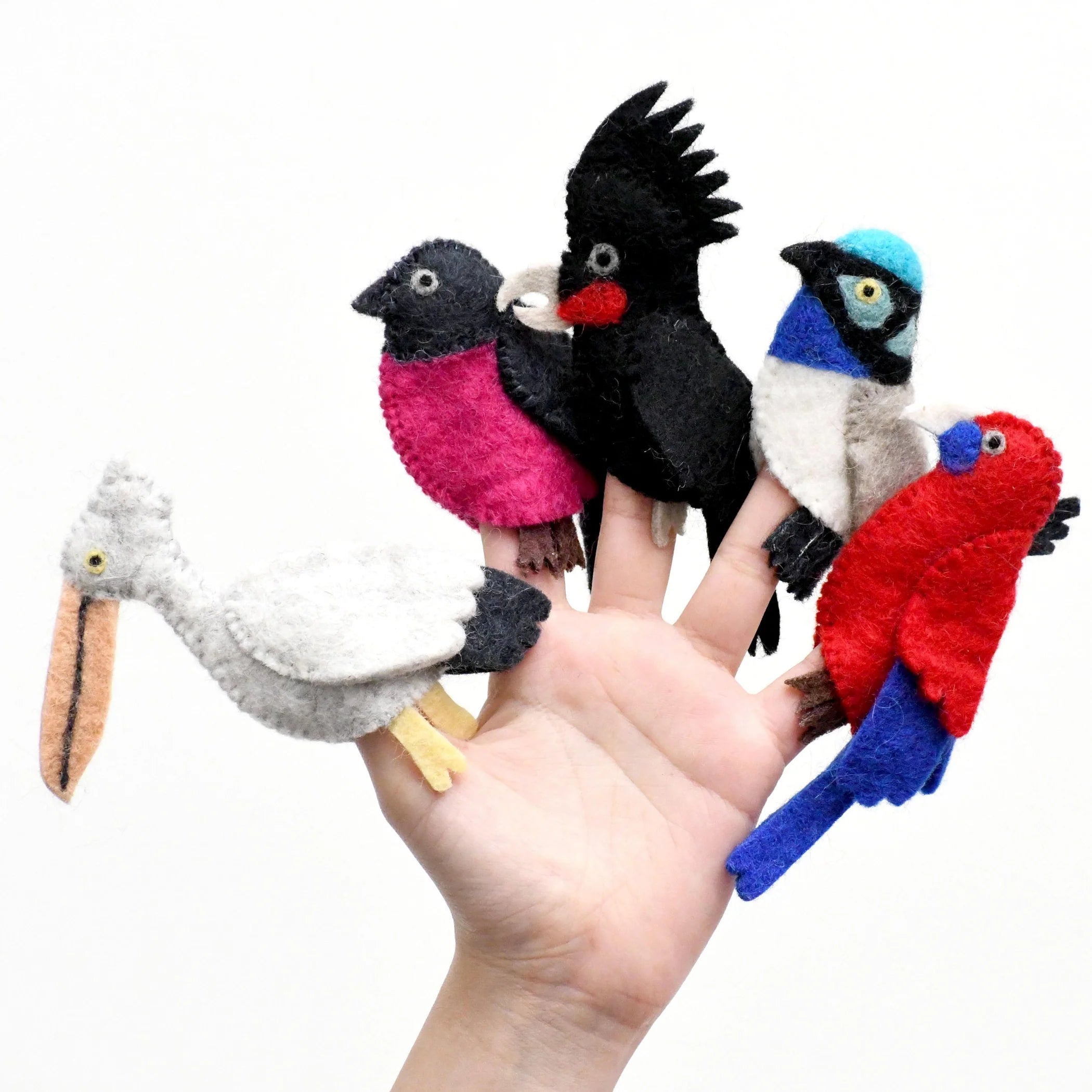 Finger Puppet Set - Australian Colourful Birds - Toot Toot Toys