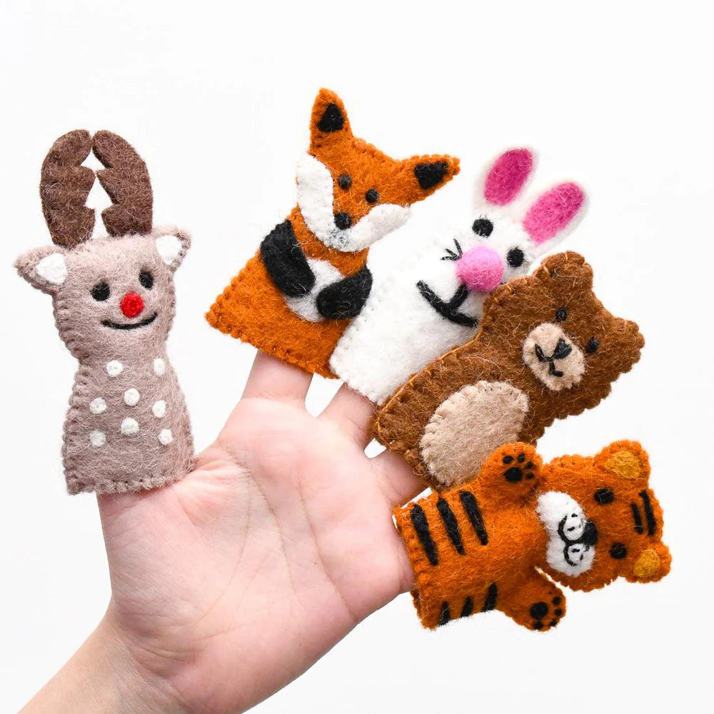 Finger Puppet Set - Woodland Animals