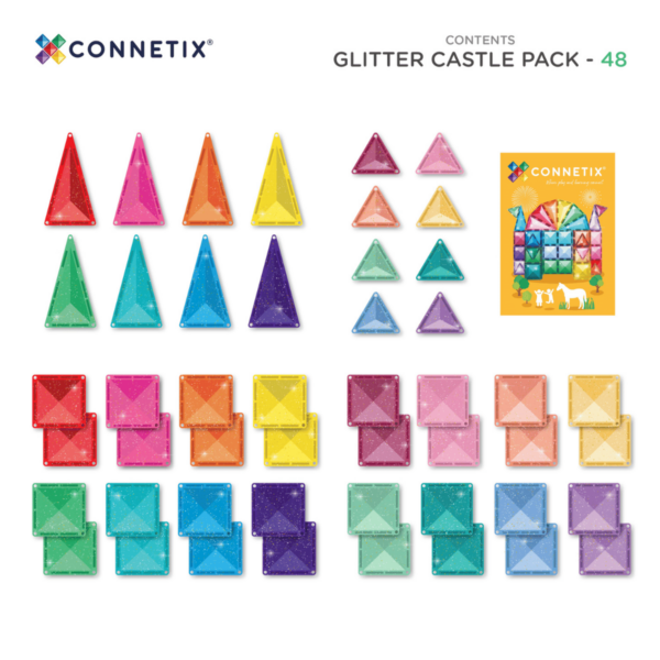 48 Piece Glitter Castle Pack