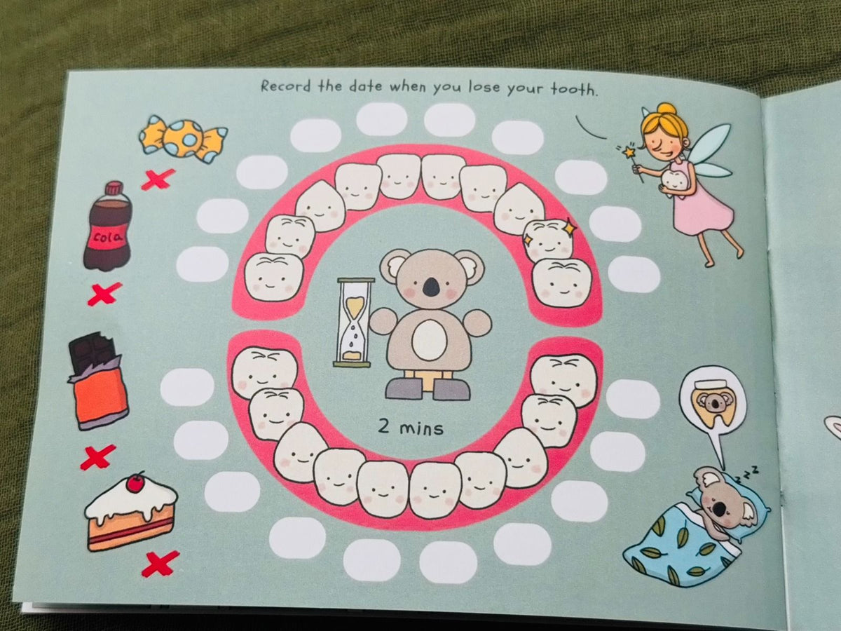 Wooden Happy Teeth Duo with Story Book - Koala