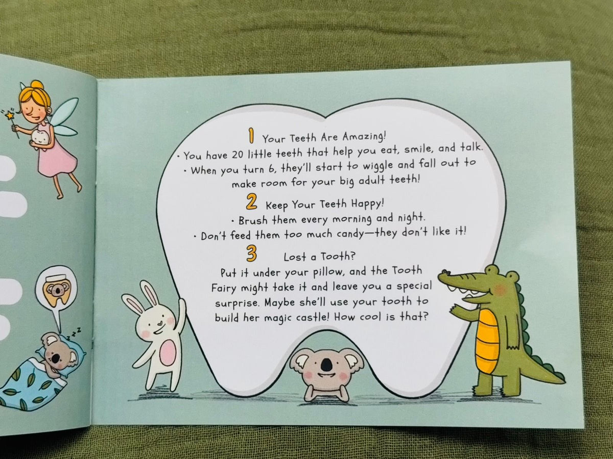 Wooden Happy Teeth Duo with Story Book - Crocodile