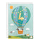 4th Birthday Card - 4 Hot Air Balloon