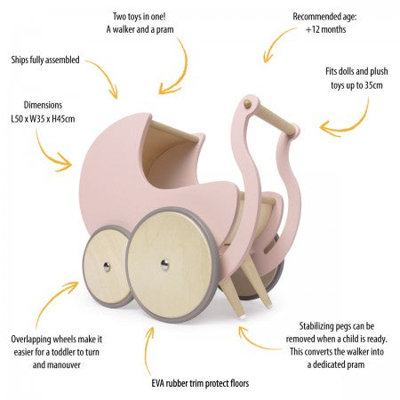 Walker Pram - Rose