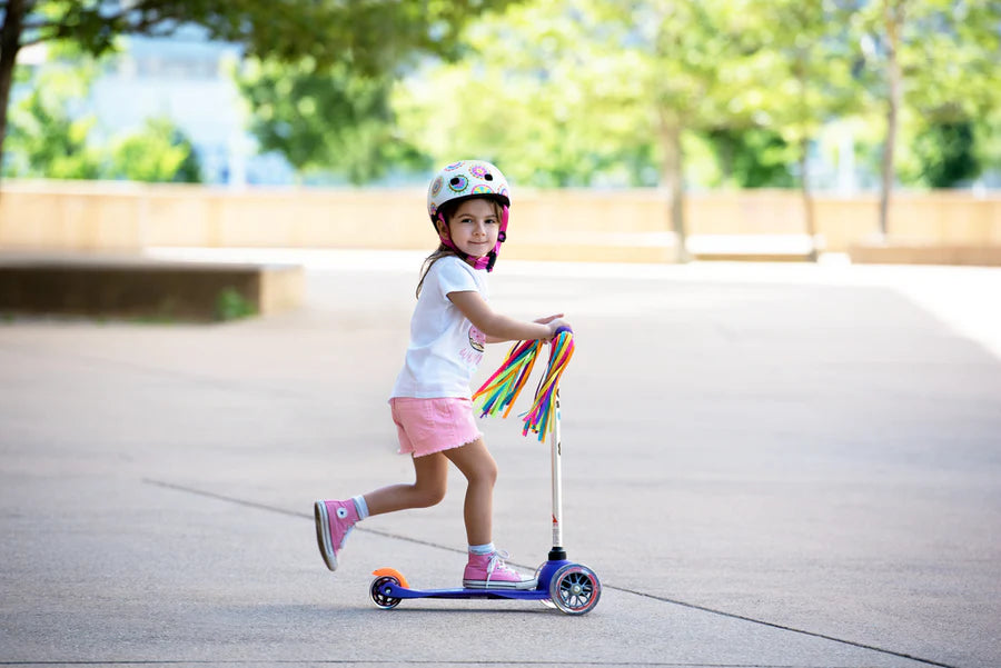 Micro Scooter Handle Bar Ribbons - Neon