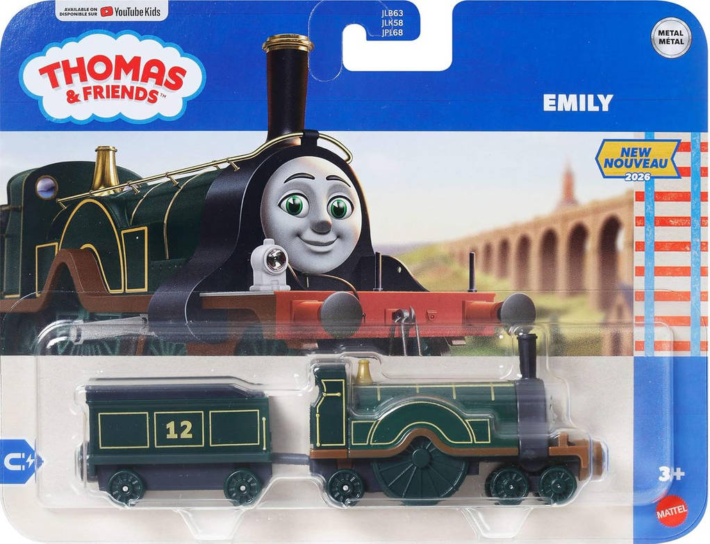 Die-Cast Push Along Engine - Emily - NEW