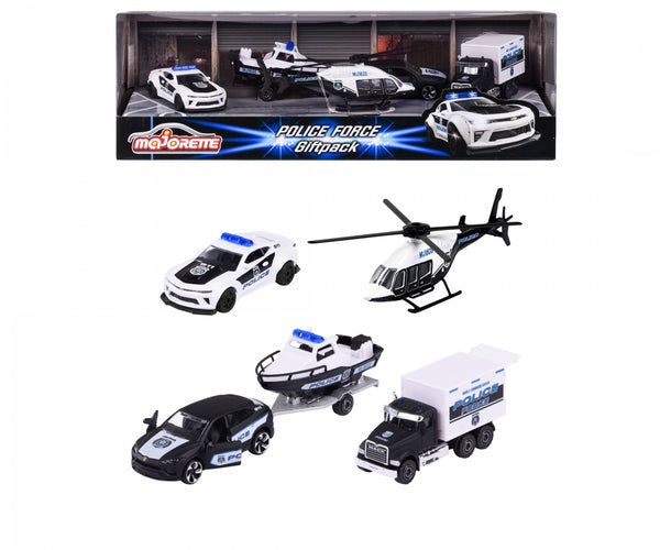 Majorette - Police Force 4 Piece Gift Pack