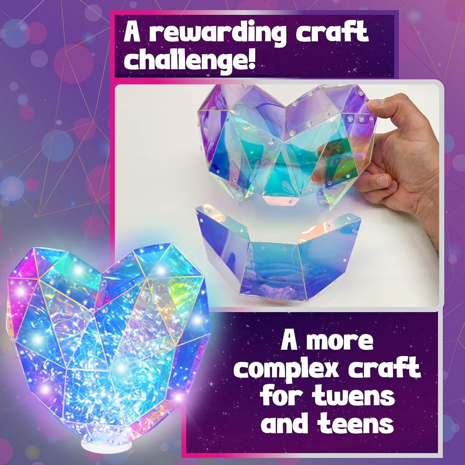 Prismic - 3D Puzzle - Tabletop Heart Lantern