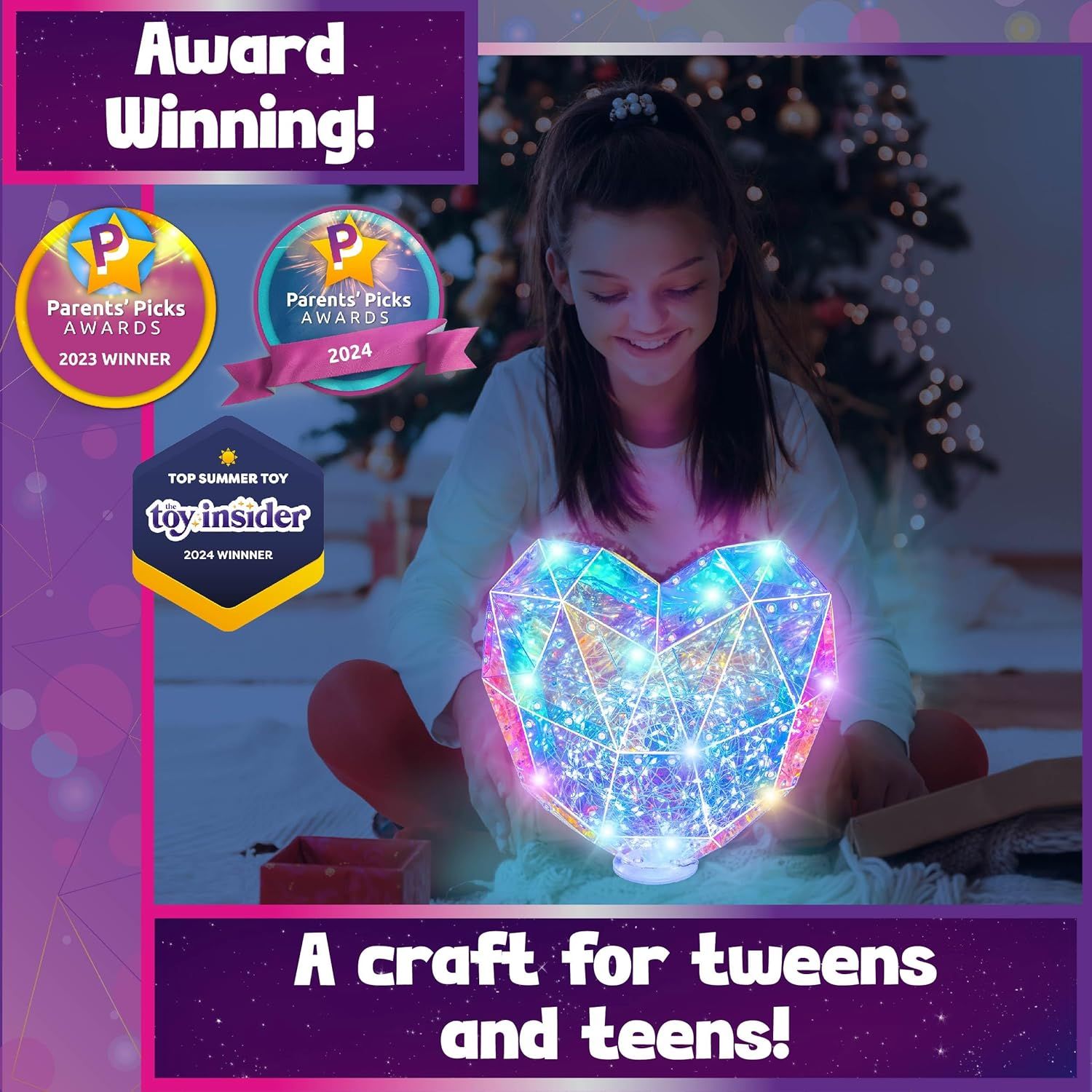 Prismic - 3D Puzzle - Tabletop Heart Lantern