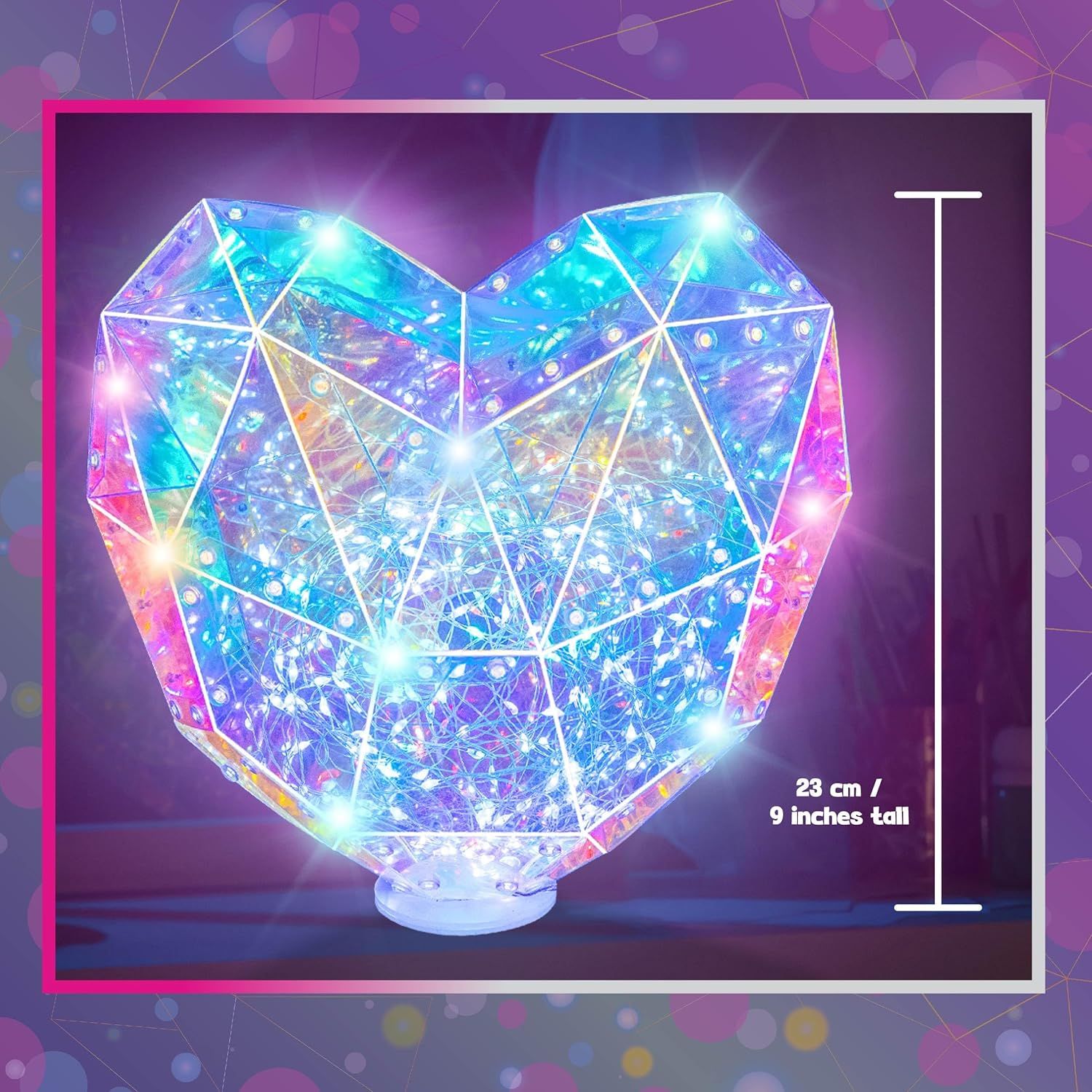 Prismic - 3D Puzzle - Tabletop Heart Lantern