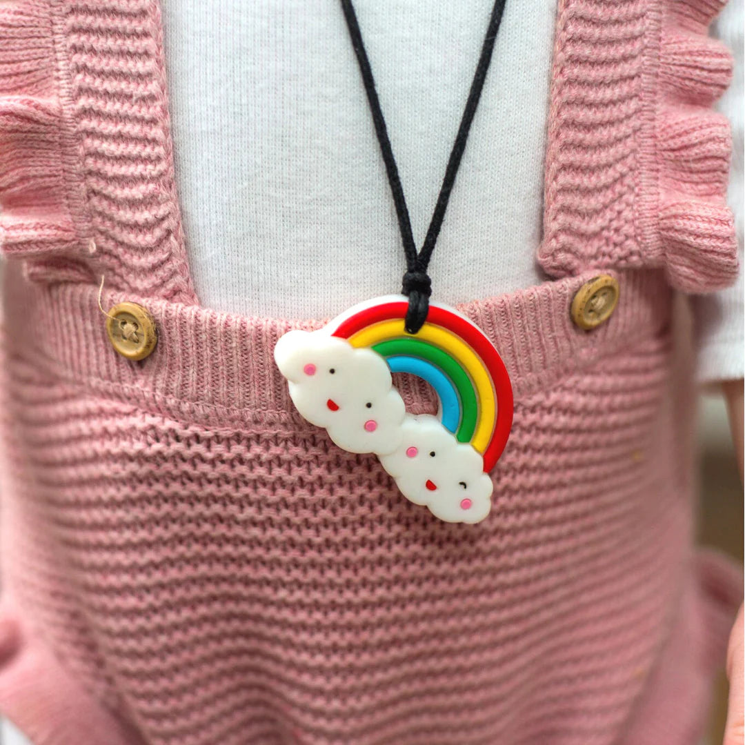 Sensory Chew Pendant - Rainbow