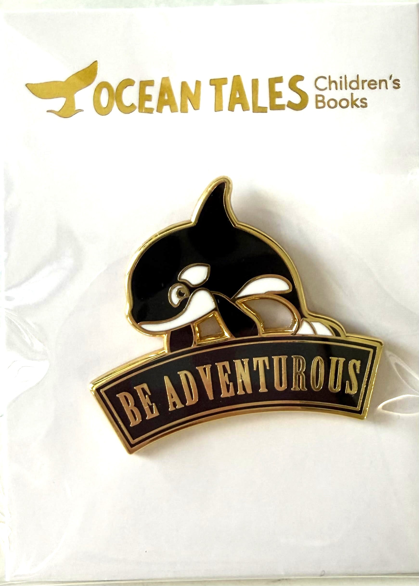 Be Adventurous Enamel Pin – Rory the Orca