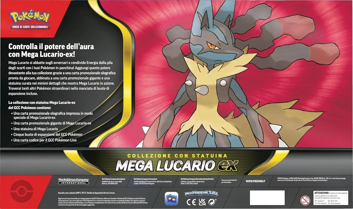 Pokémon TCG: Mega Lucario ex Figure Box (*Limit 1 per customer)