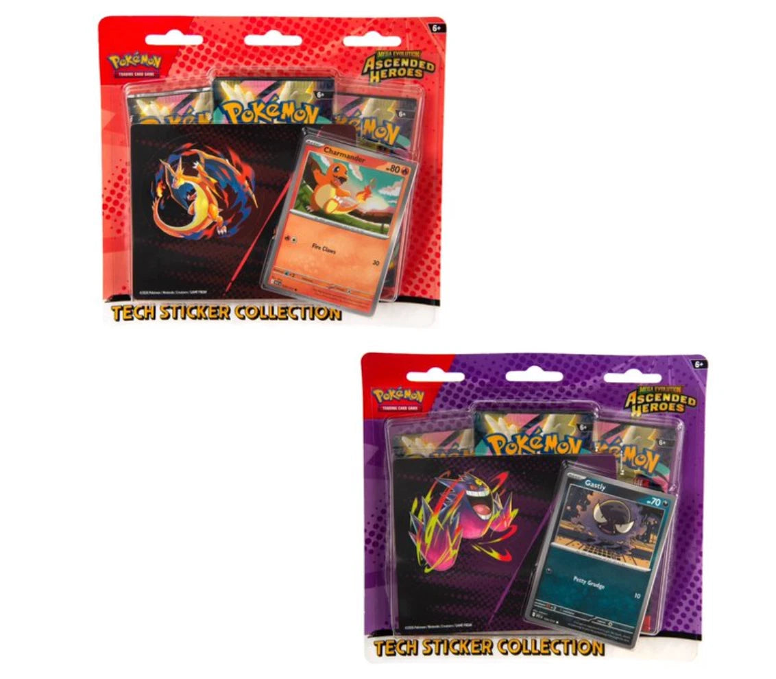 Pokémon TCG - Ascended Heroes Tech Sticker Blister - Assorted (Max 1 per customer) - Toot Toot Toys