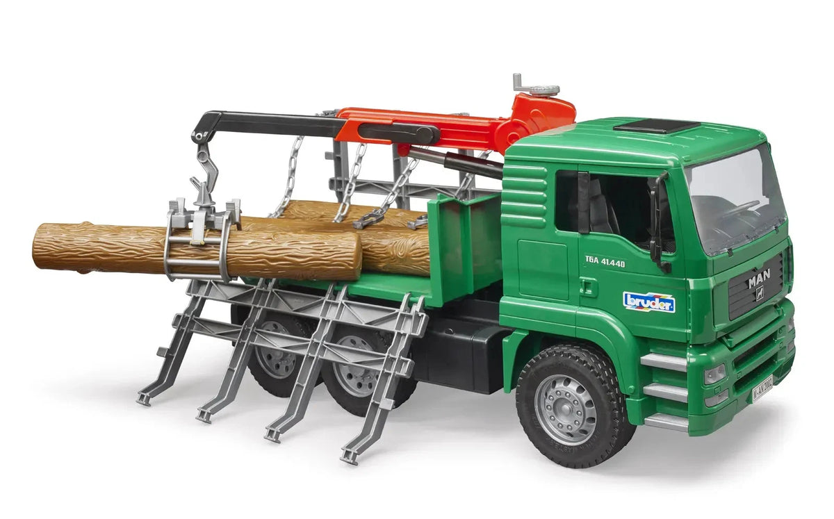 1:16 Scale MAN TGA Timber Truck With Loading Crane & 3 Trunks
