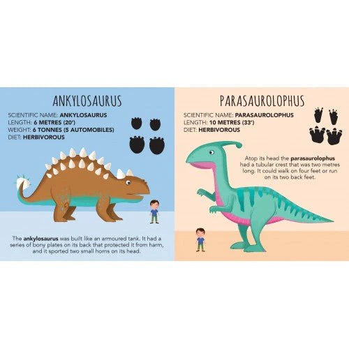 Edu-Blocks - Dinosaurs Stacking Blocks & Book Set