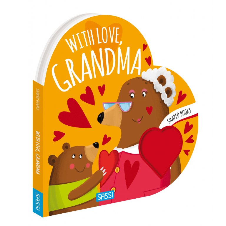 Shaped Board Book - With Love, Grandma