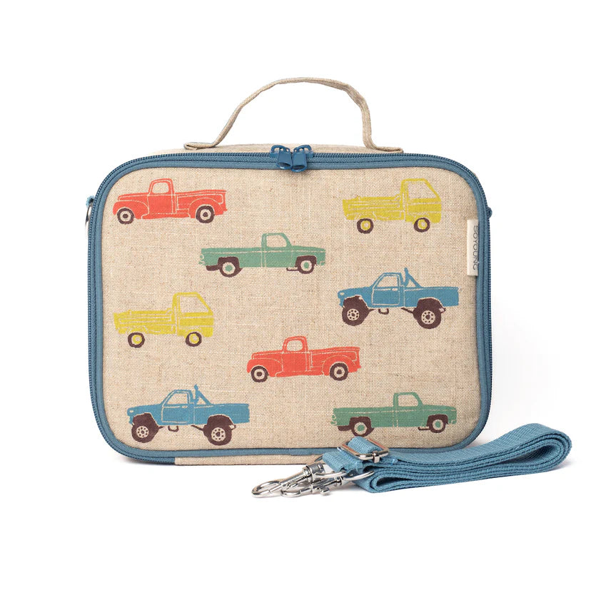 Insulated Lunch Box / Bag - Vintage Trucks