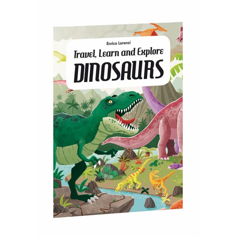 Travel, Learn and Explore - Puzzle and Book Set - Dinosaurs (200 pcs)