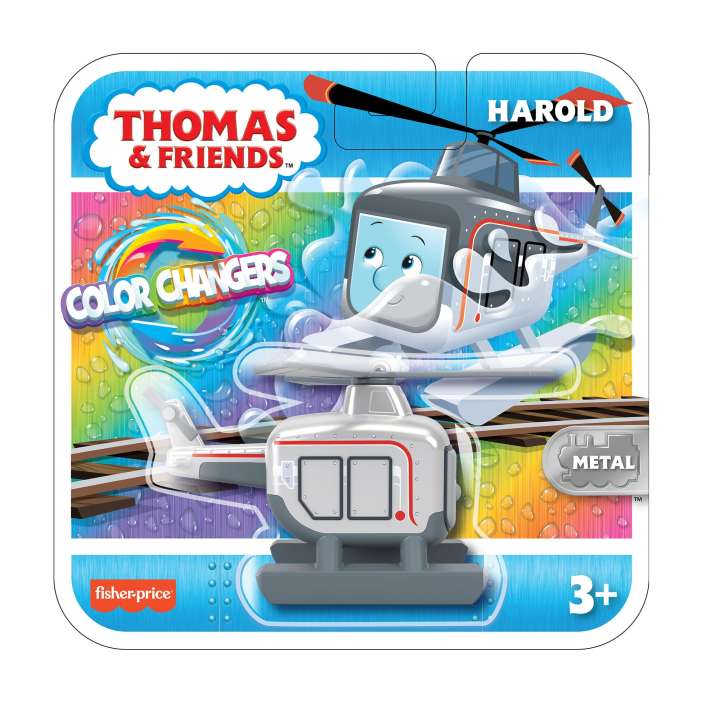 Thomas & Friends™ - Die-Cast Push Along Engine - Colour Changers Harold - NEW!