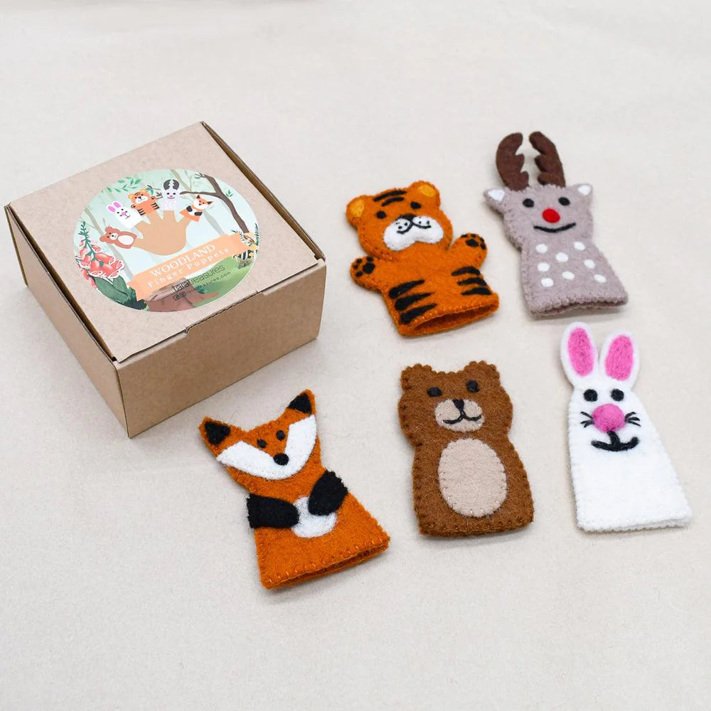 Finger Puppet Set - Woodland Animals