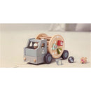 EverEarth Bamboo Pull Along Recycling Truck - Pastel