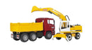 Bruder - 1:16 MAN TGA Construction Truck with Liebherr Excavator (02751)