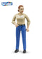 Bruder - Bworld Figure - Woman light skin in Blue Jeans (60408) - Toot Toot Toys