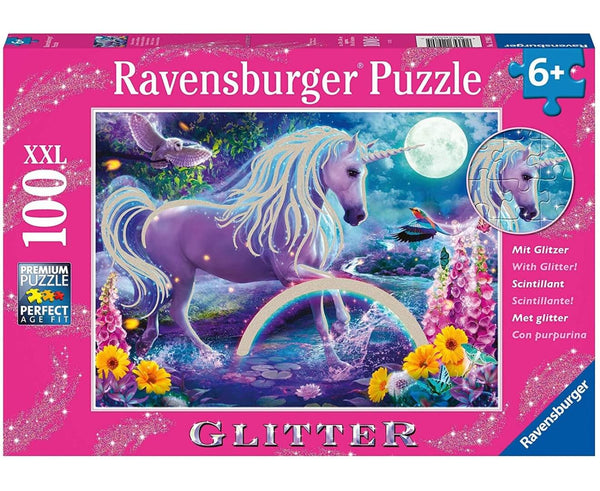 Ravensburger - Glitter Unicorn Puzzle 100 pieces XXL