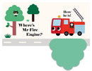 Felt Flaps - Where's Mr Fire Engine?