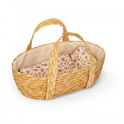 Weaved Moses Basket with Bedding (38cm)