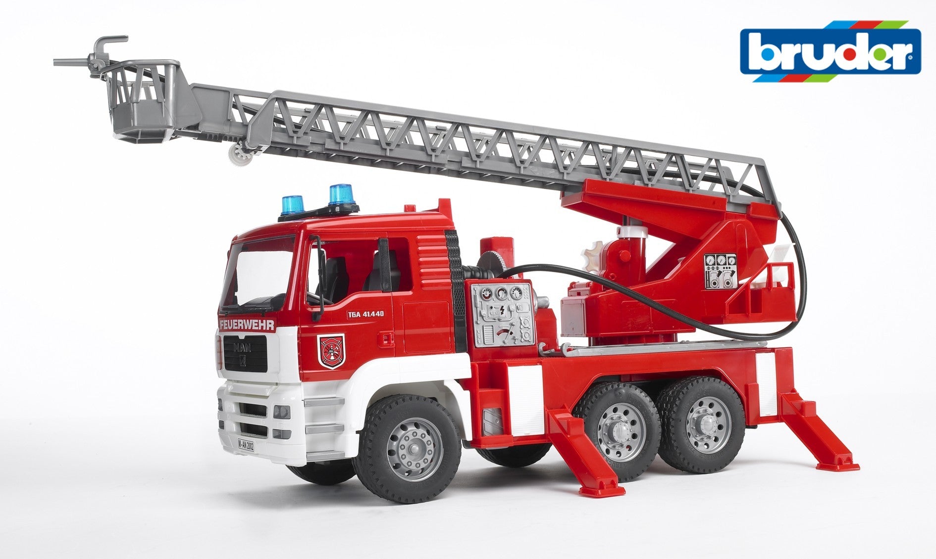 Bruder - MAN TGA Fire Engine w/Water Pump & Light&Sound Module (02771) - Toot Toot Toys