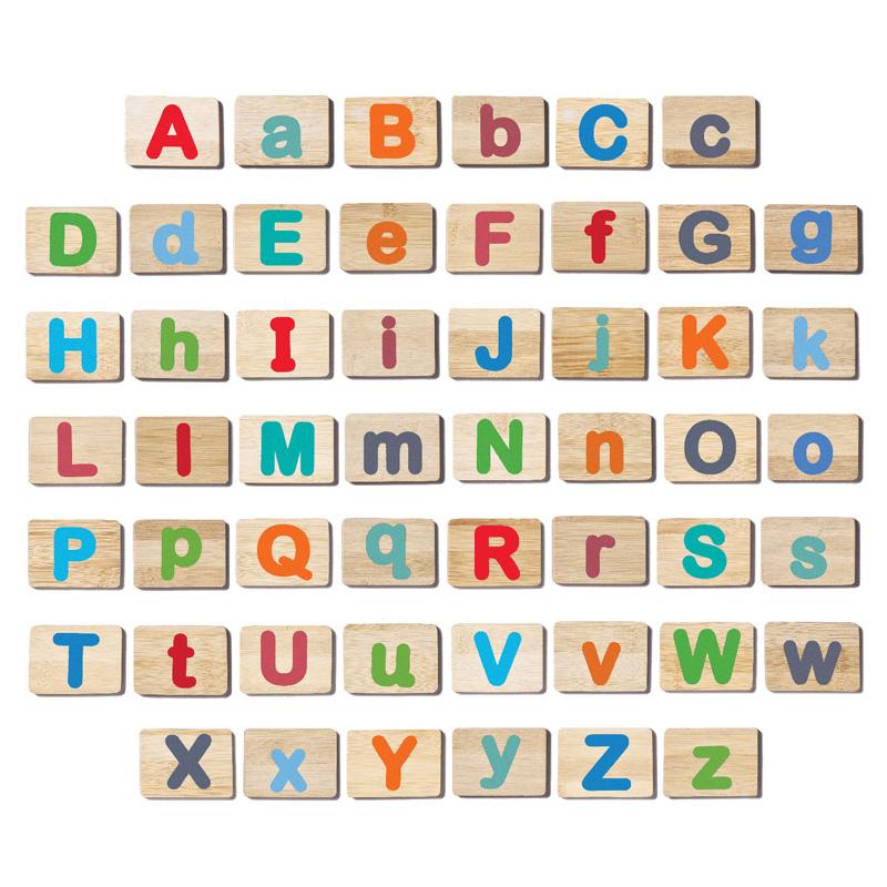 EverEarth Bamboo Name Train - Letter Tablet - Toot Toot Toys