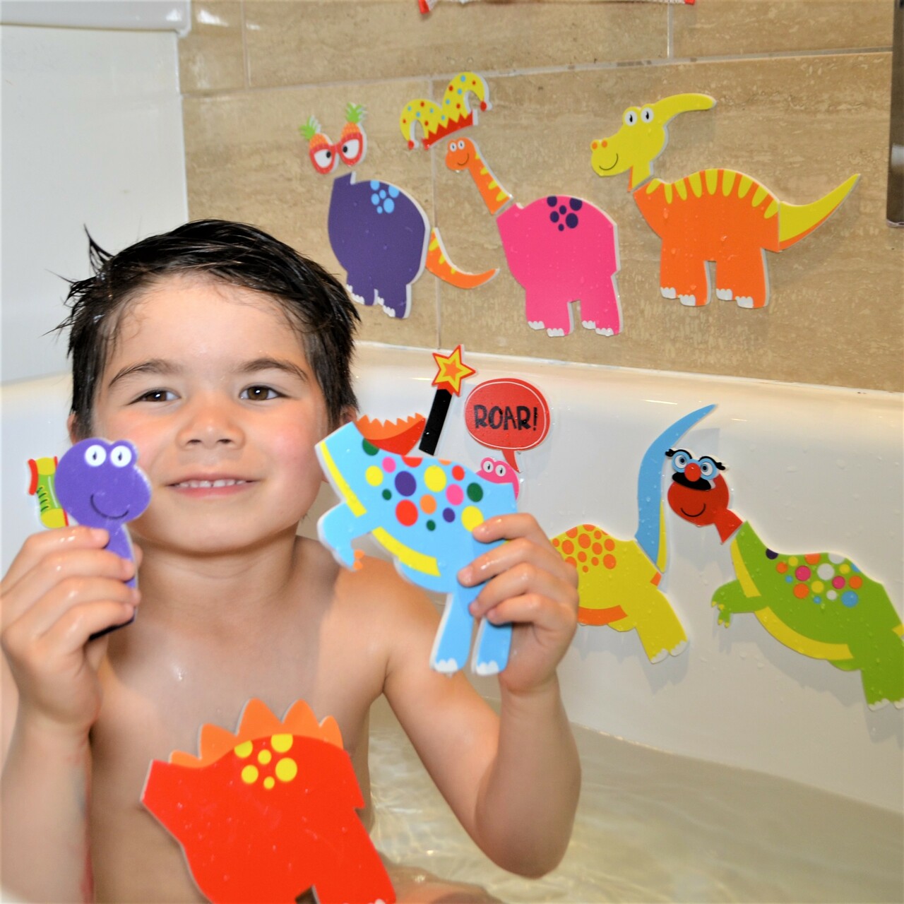 Bath Time Stickers - Weird and Wonderful Dinosaurs