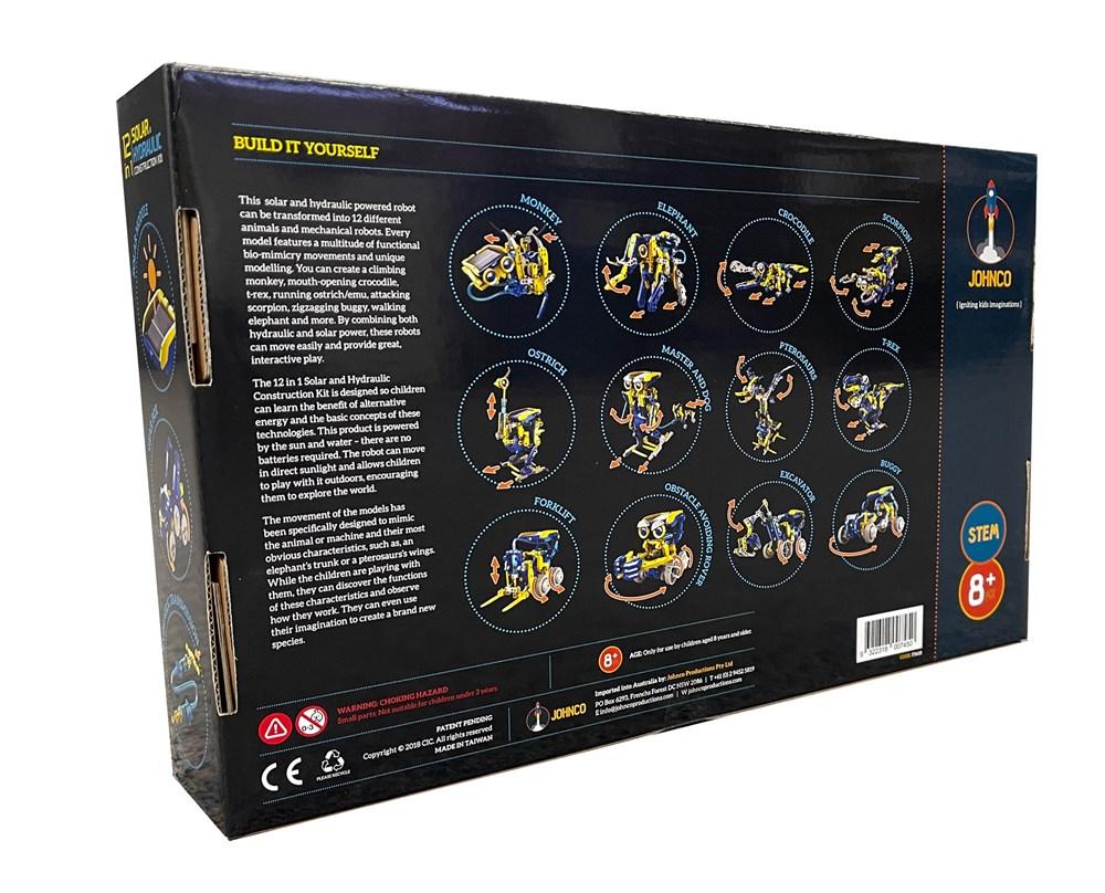 CIC - 12 in 1 Solar and Hydraulic Construction Kit - Toot Toot Toys