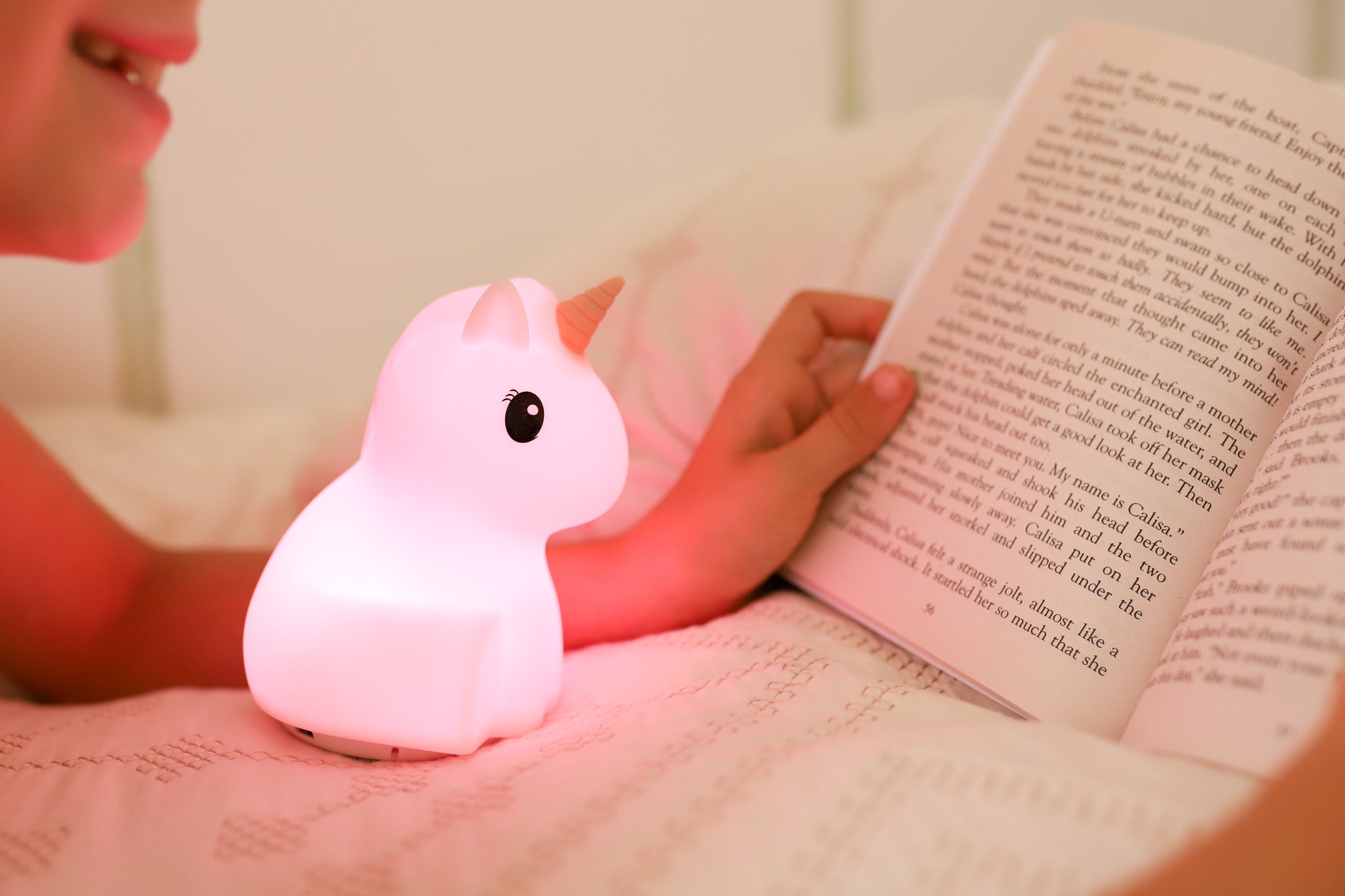 Dream Guardian - Rechargeable Bluetooth Speaker Night Light - Pink Unicorn