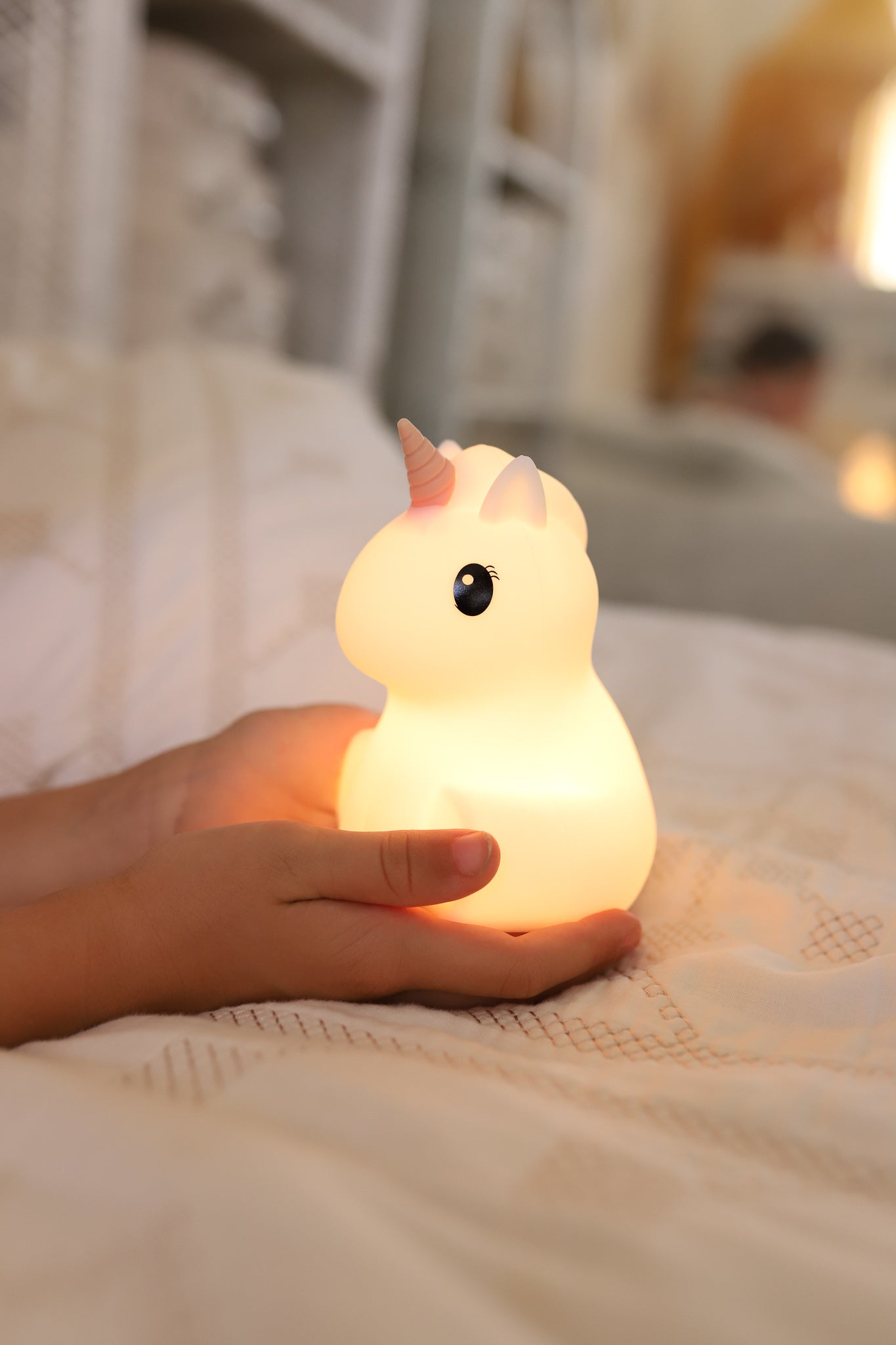 Dream Guardian - Rechargeable Bluetooth Speaker Night Light - Pink Unicorn
