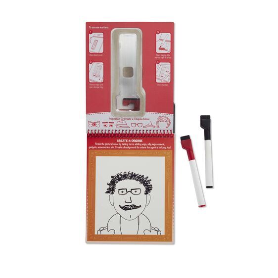 On the Go - Wipe Off Activity Pad - Spy Games