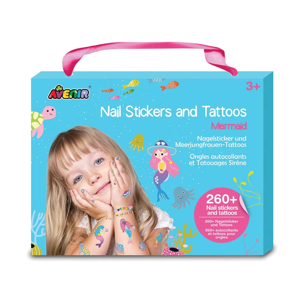 Mermaid Nail Stickers and Tattoos