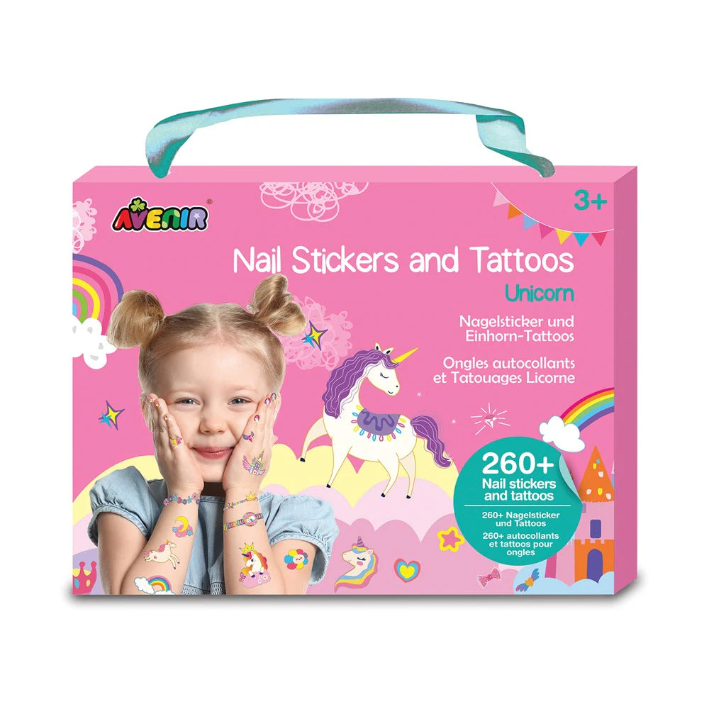 Unicorn Nail Stickers and Tattoos