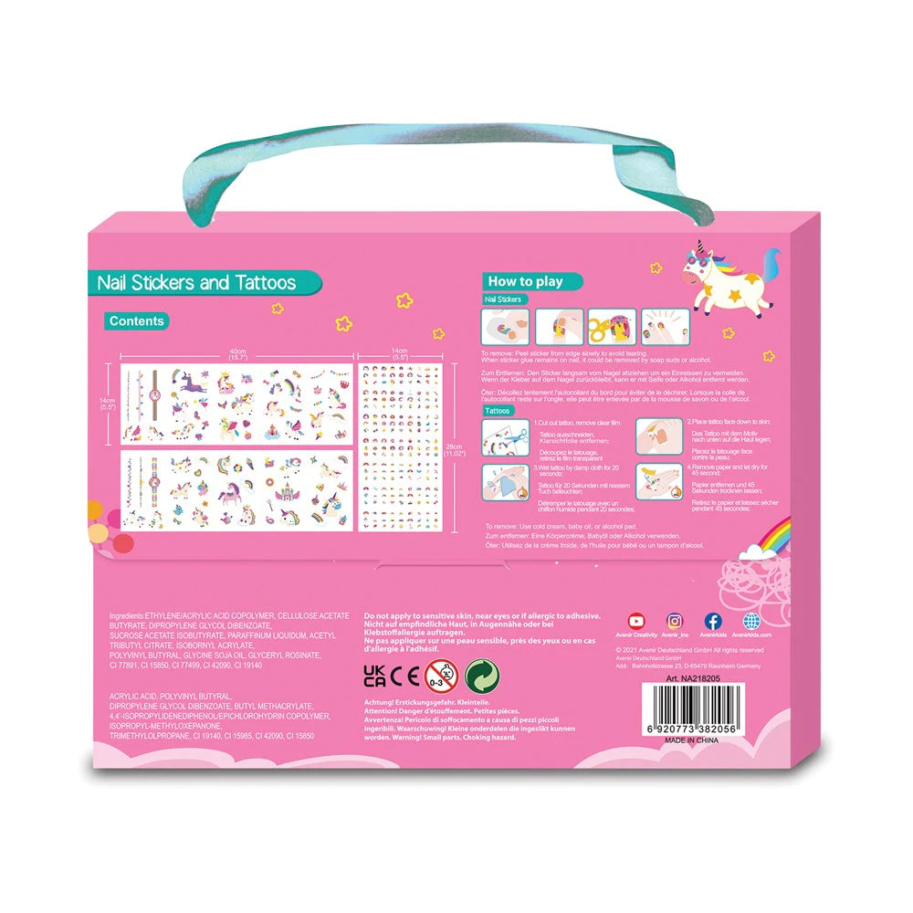 Unicorn Nail Stickers and Tattoos