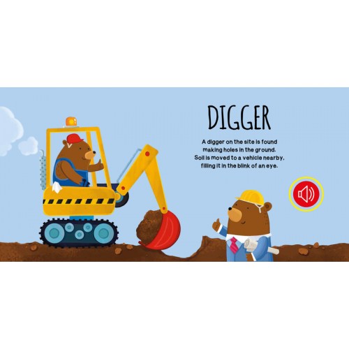 Sound Book - Construction Site Vehicles