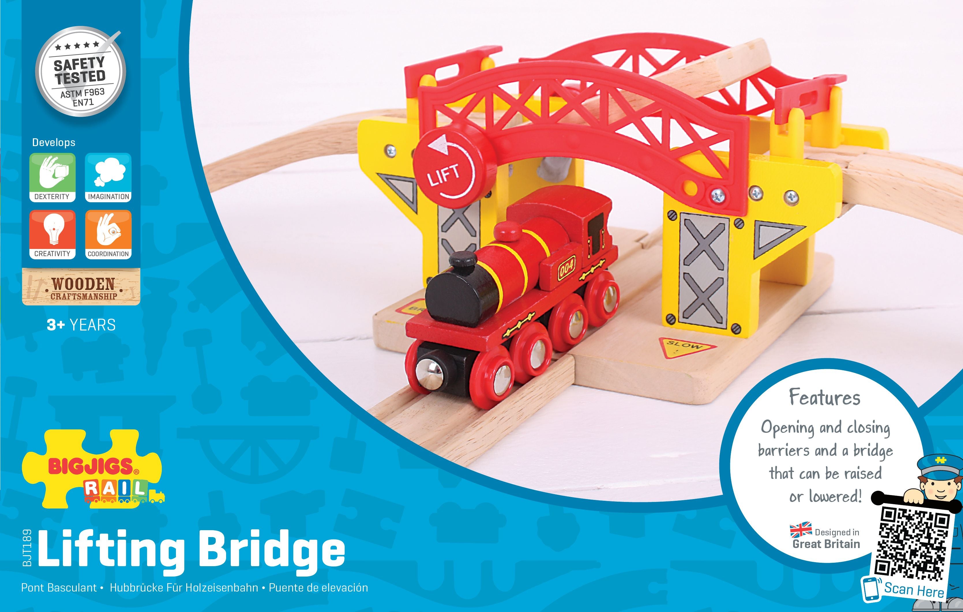 Bigjigs accommodant lifting bridge