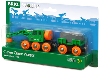 BRIO - Clever Crane Wagon (33698) - Toot Toot Toys