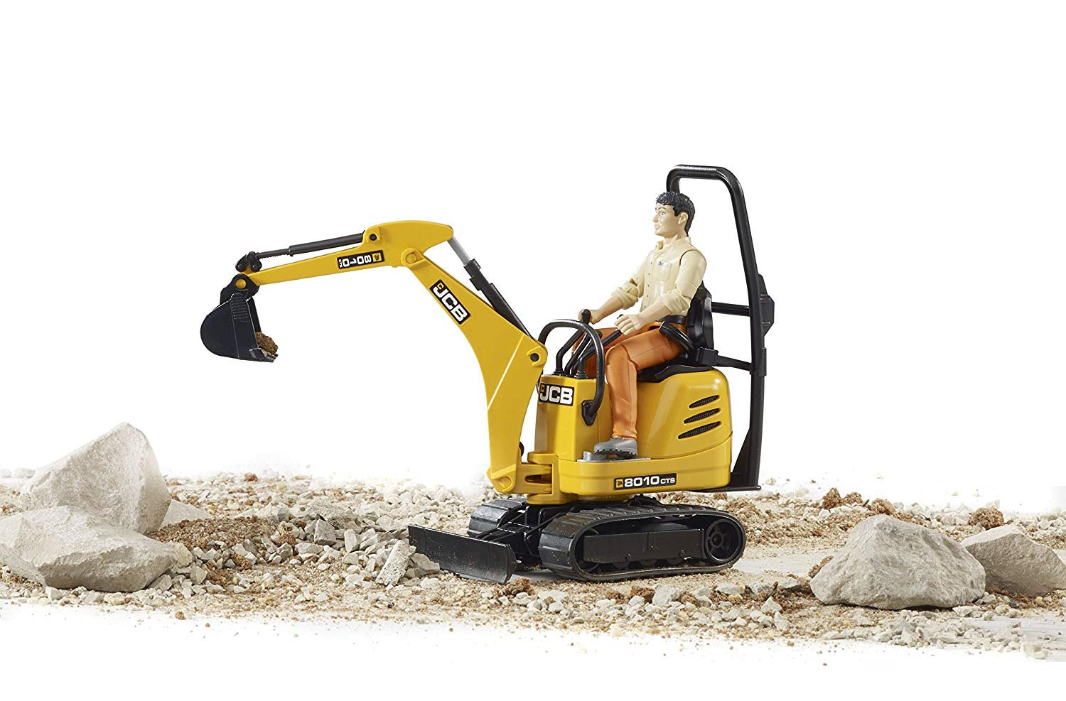 JCB Micro Excavator 8010 CTS and Construction Worker (62002)